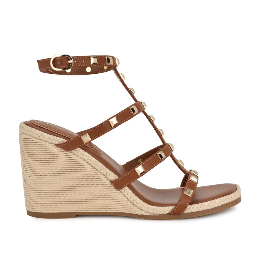 sardis sandalen mit keilabsatz und nieten