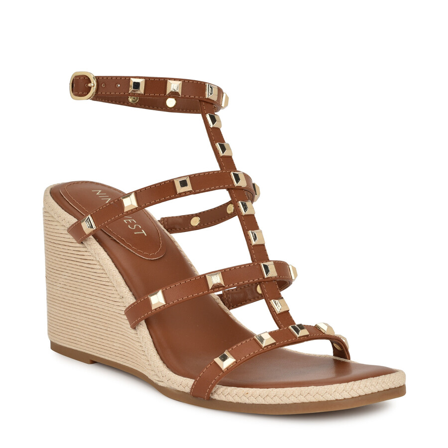 sardis sandalen mit keilabsatz und nieten
