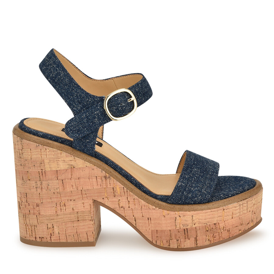 amye sandalen mit knöchelriemen und keilabsatz