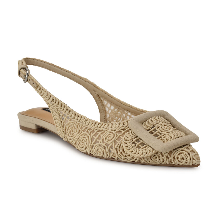 jasser – gewebte slingback-ballerinas