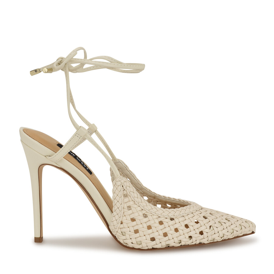 fessla – gewebte pumps mit knöchelriemen