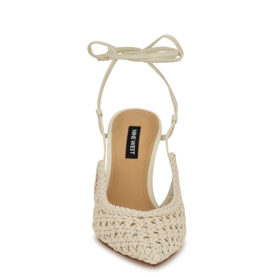 fessla – gewebte pumps mit knöchelriemen