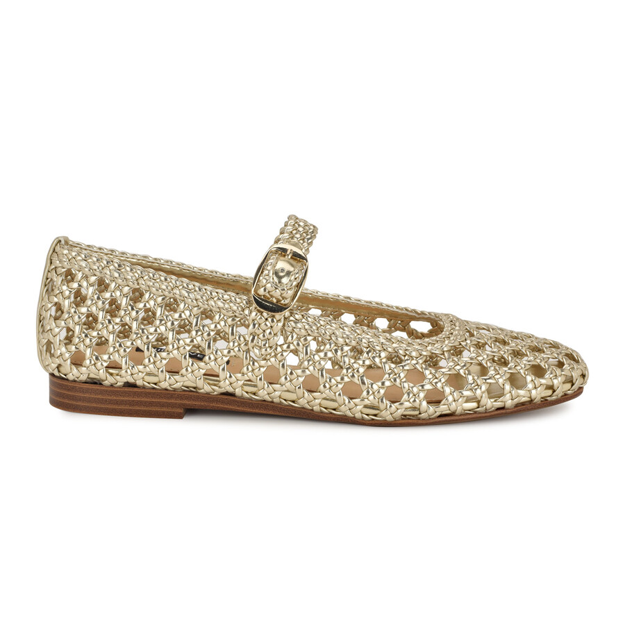halie gewebte mary jane-ballerinas