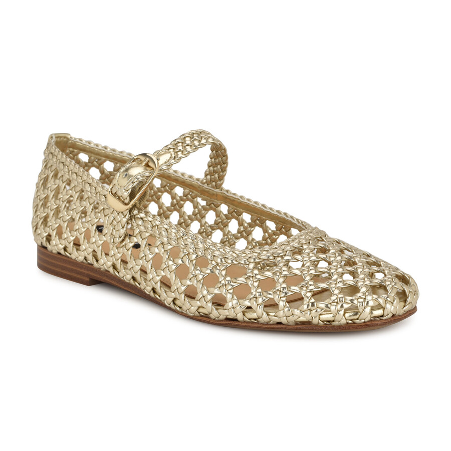 halie gewebte mary jane-ballerinas