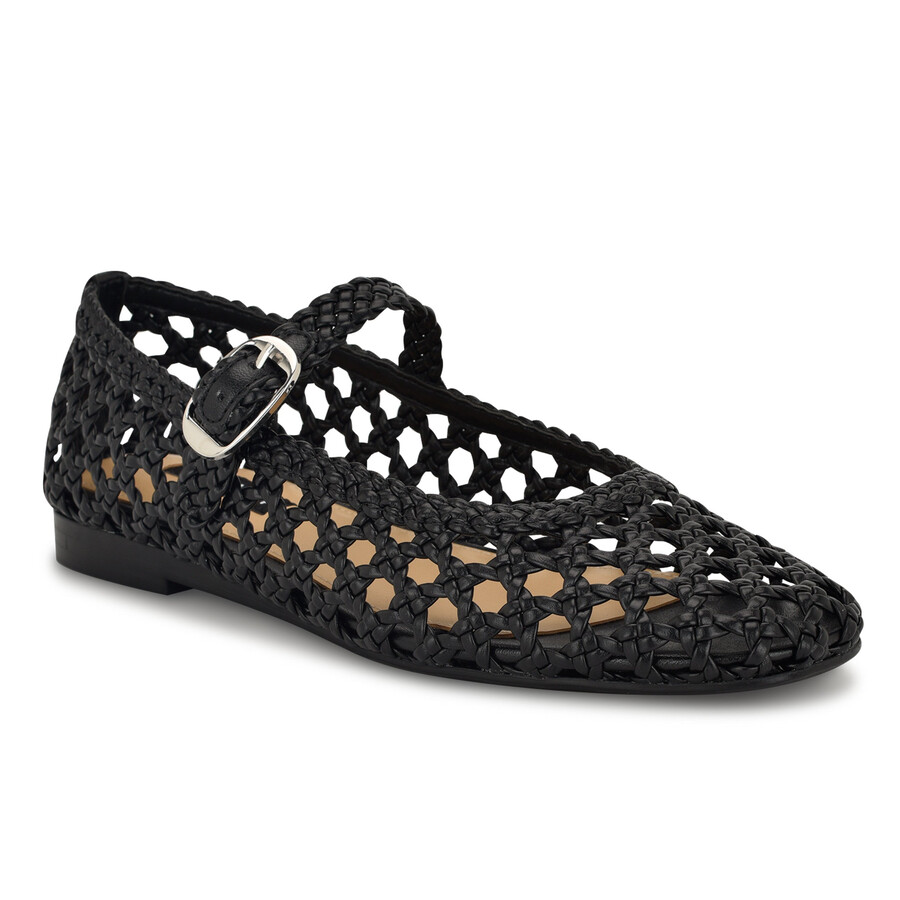halie gewebte mary jane-ballerinas